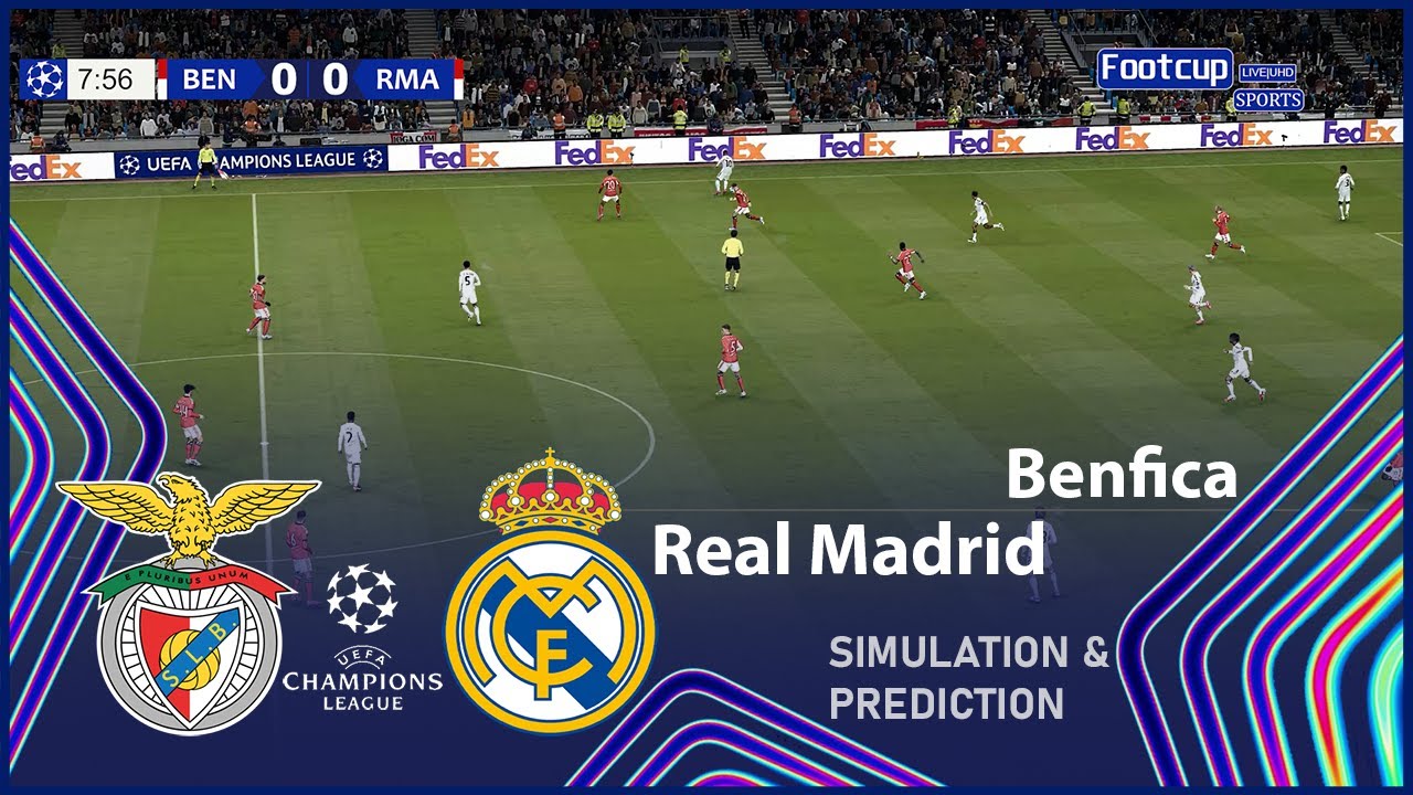 Benfica vs. Real Madrid UEFA Champions League 2025-26 Full Match | VideoGame Simulation/Prediction