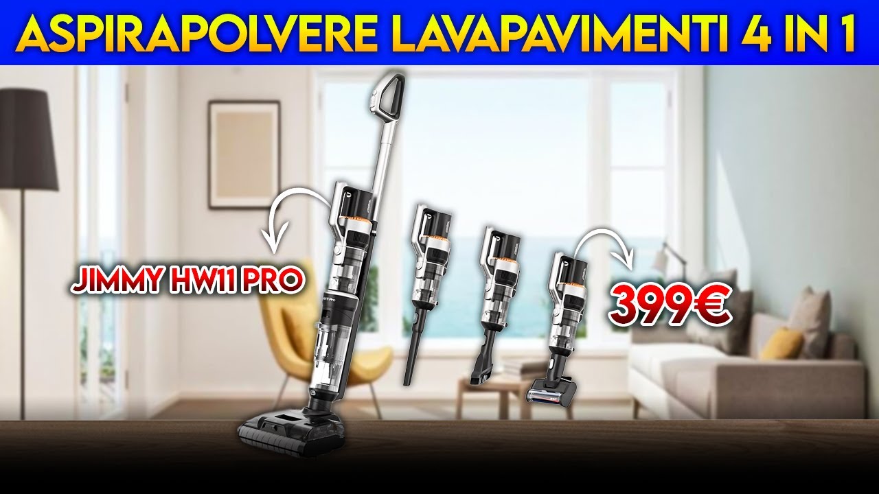 Lavapavimenti 4 in 1 Jimmy hw11 pro