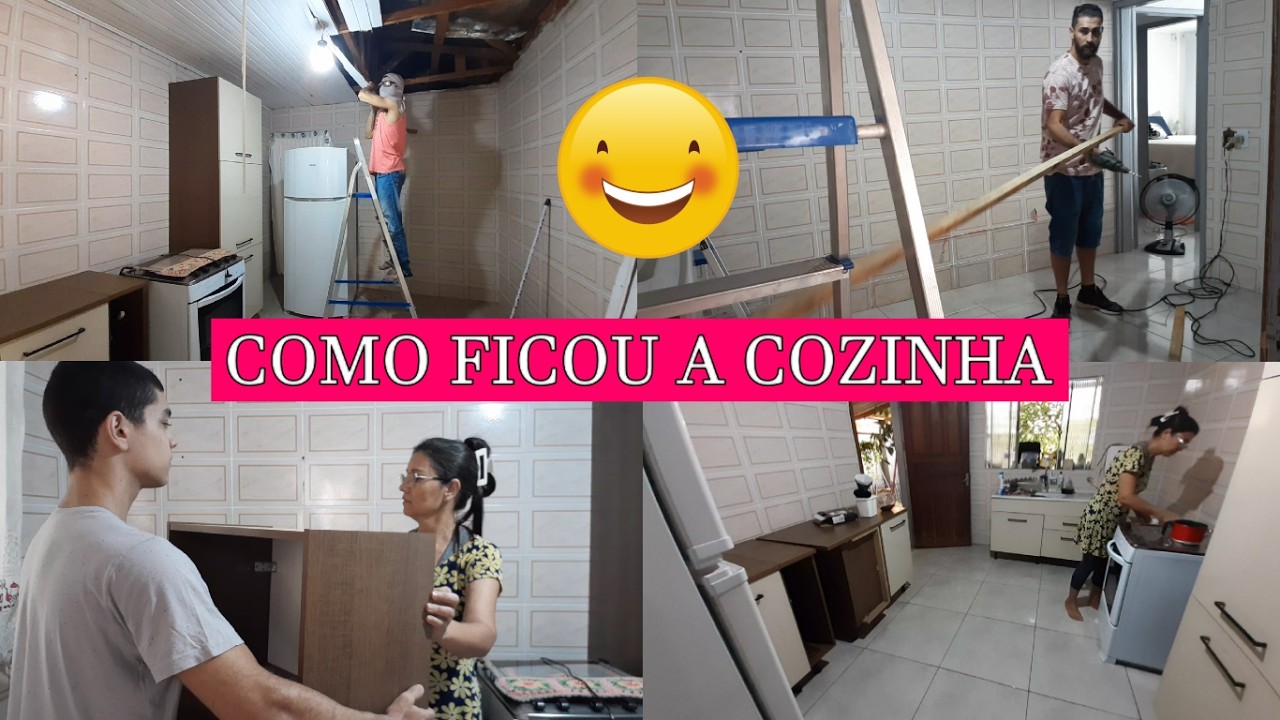 COMEÇAMOS A REPAGINAR A COZINHA / OLHA QUEM QUIS AJUDAR