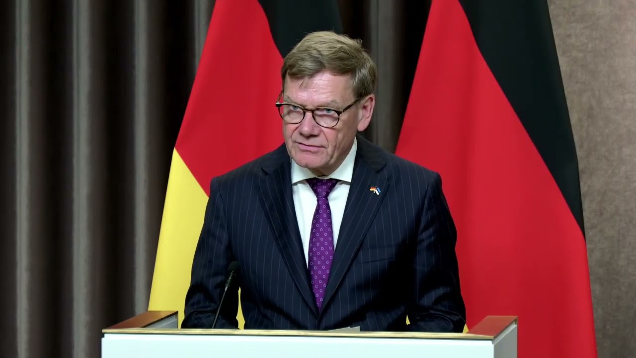Joint press conference of Foreign Ministers of Estonia and Germany (broadcast in German language)
