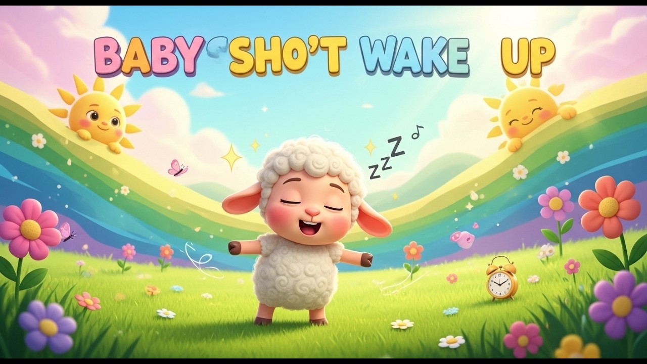 Baby Sheep Won’t Wake Up – Nursery Rhyme, Toddler Learning, Bedtime Routine, and Gentle Morning Play