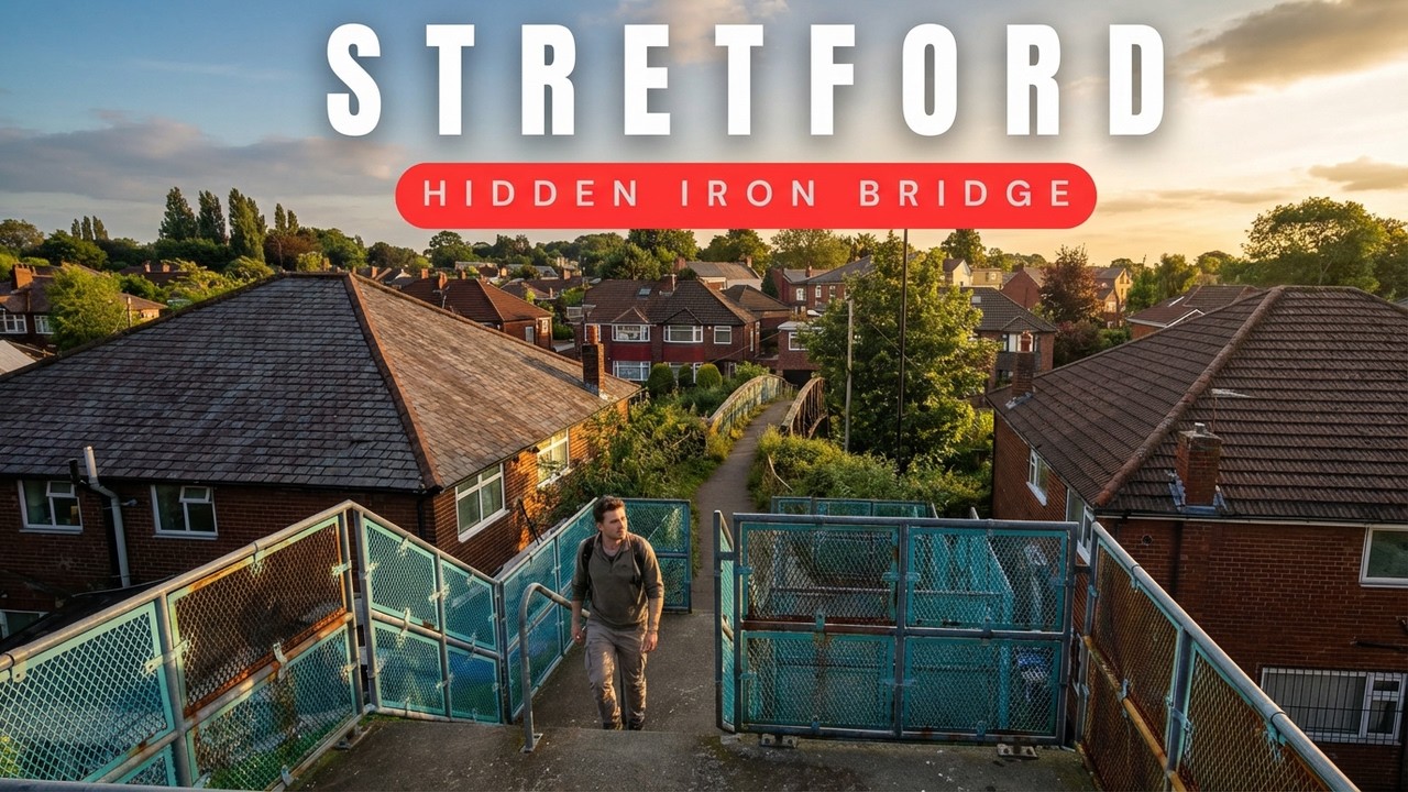 Stretford, Manchester| 4K Walk Through the Hidden Iron Bridge