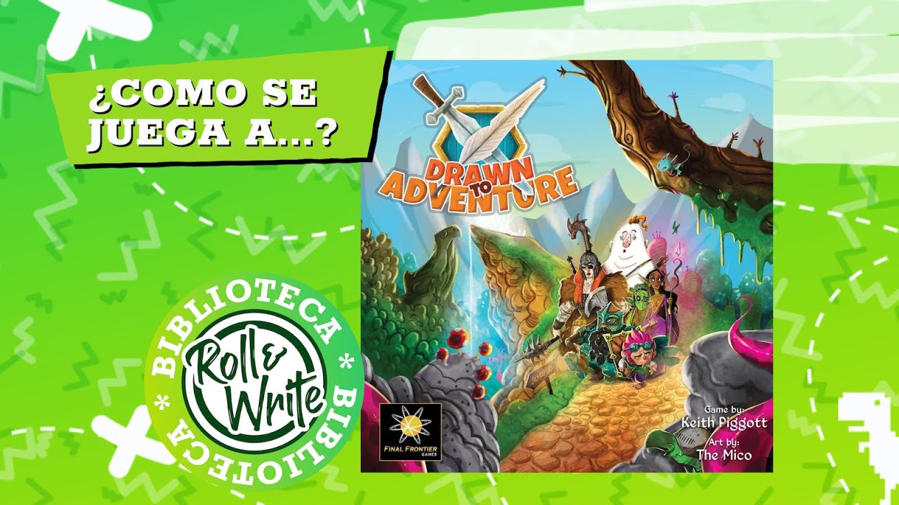 Como se Juega a Draw to Adventure en castellano (Juego de Mesa  Roll & Write )