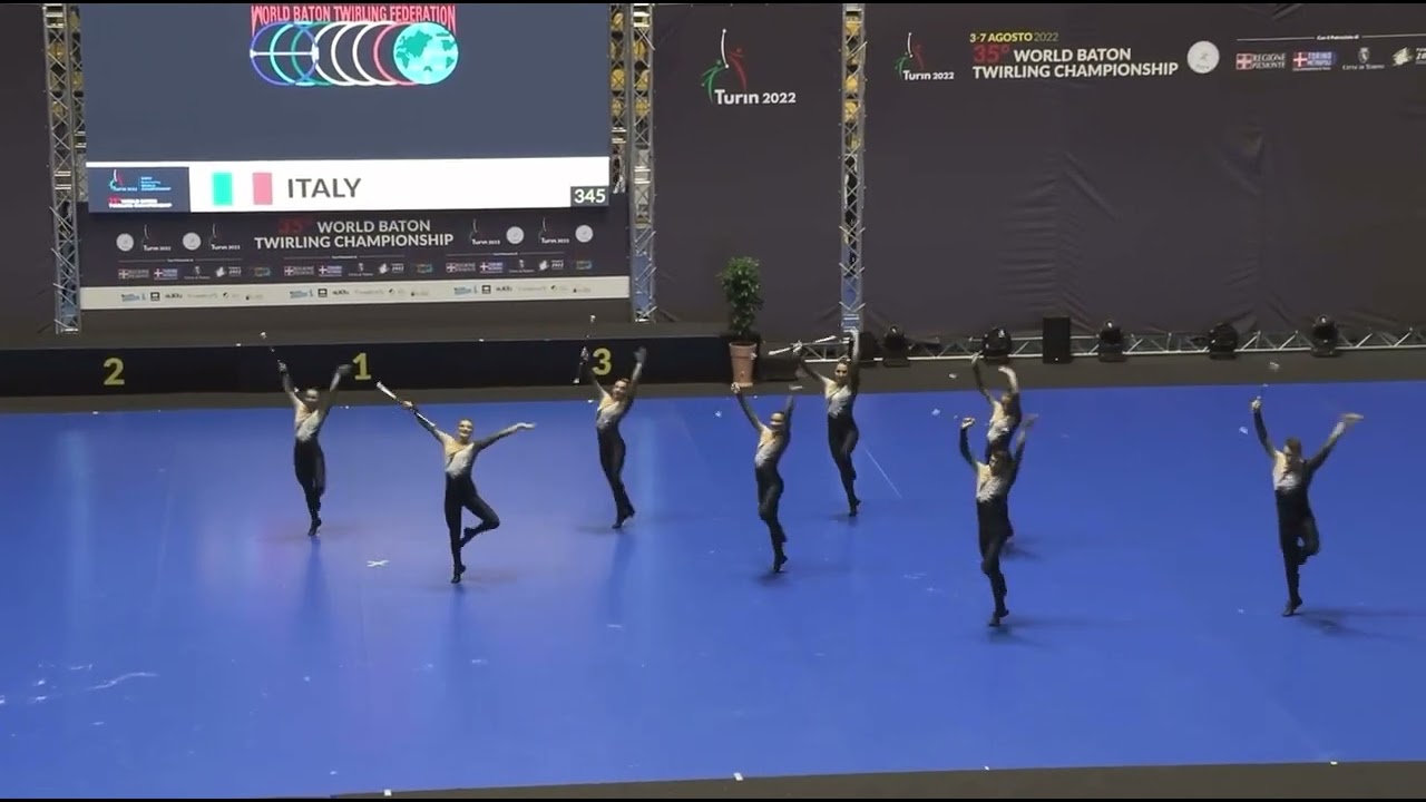 Team ITALY Final World Baton Twirling Championship Turin 2022