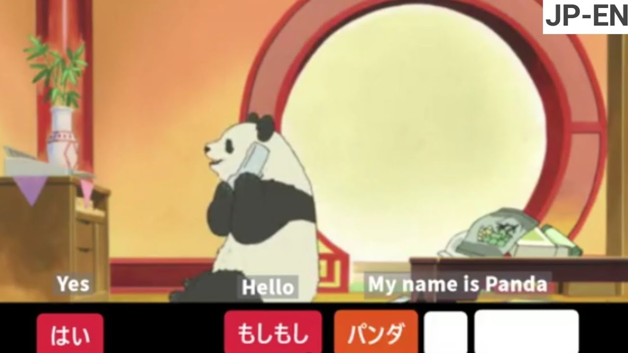 Learn Japanese phrase with anime; Shirokuma Cafe