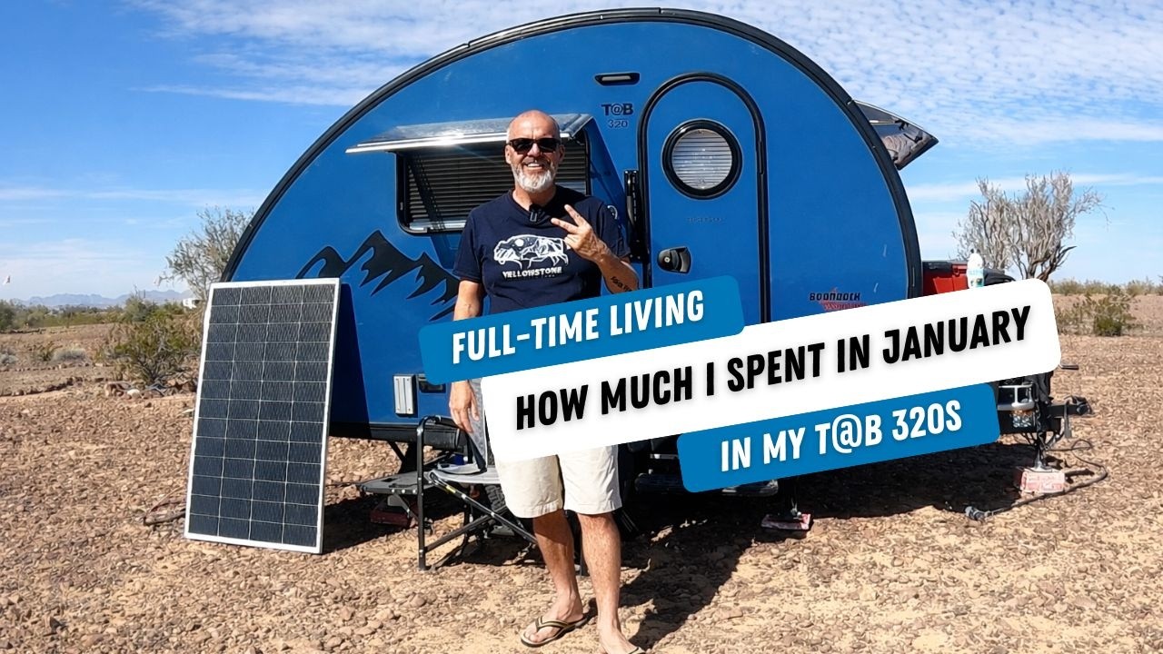 How Much I Spent Living Full-Time in my T@B 320: January 2026