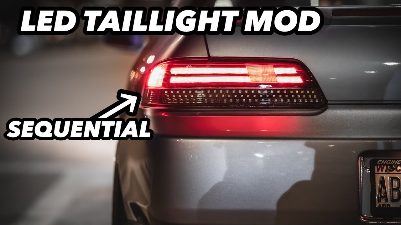 How to install CRAZY LED tail lights on a 5th gen Honda Prelude | Sequential tail lights