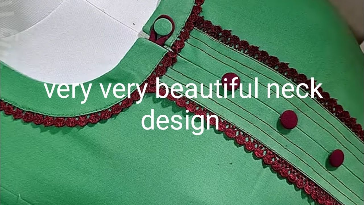 Very very very beautiful neck design with pleackt \\ designer neck \\ बहुत सुन्दर डिजाइन बनाना सिखे