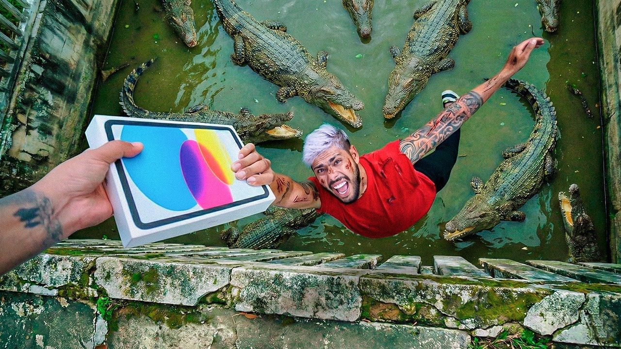 O ULTIMO A TIRAR A MÃO DO IPAD FICA COM ELE 😱 desafio mortal 
