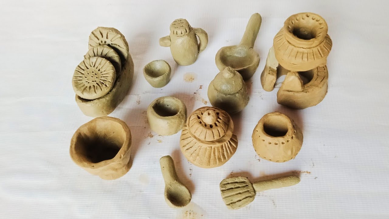 Amazing technique Handmade kitchen set with Clay | Indian traditional cookware set