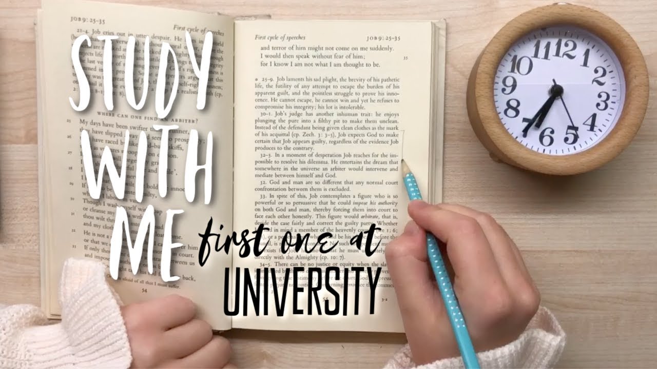 FIRST STUDY WITH ME at UNIVERSITY || Productive!
