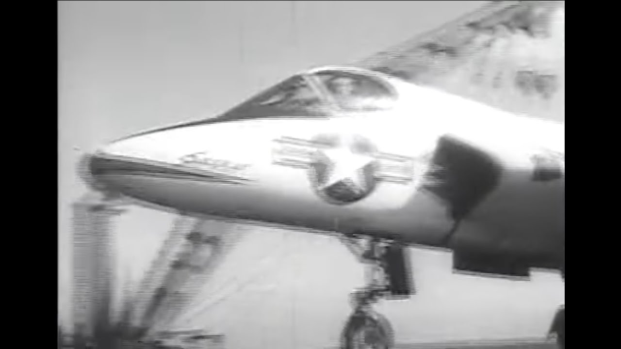 Douglas F4 Skyray First Flight From a Carrier