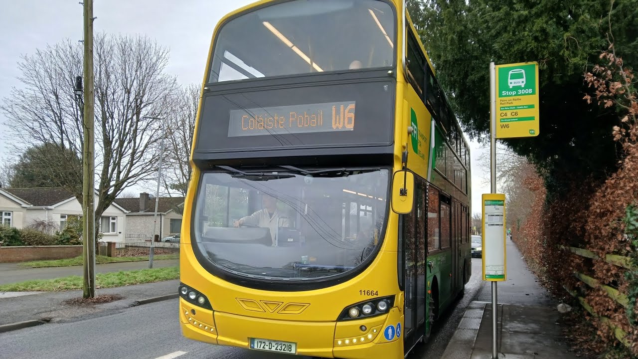 *Top deck view* A ride on Go Ahead Ireland Gemini 3 (11664) On route W6 to Maynooth 
