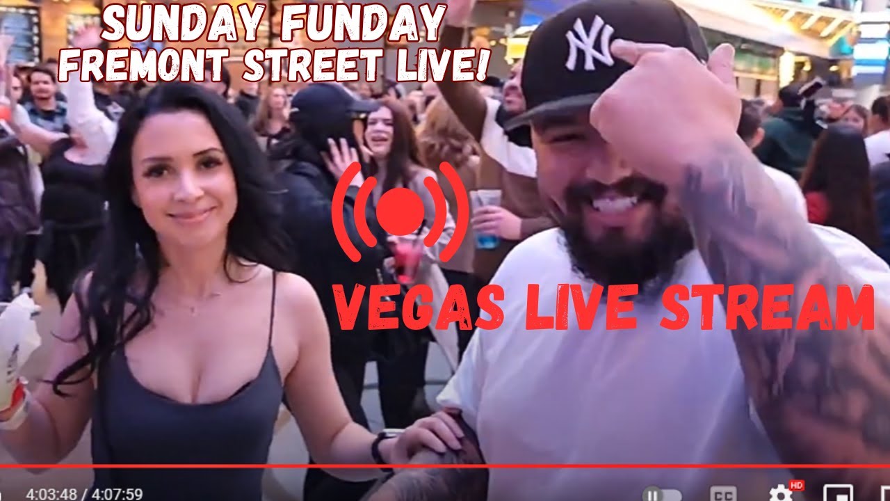 Las Vegas LIVE NOW, Fremont Street experience at night, Sunday