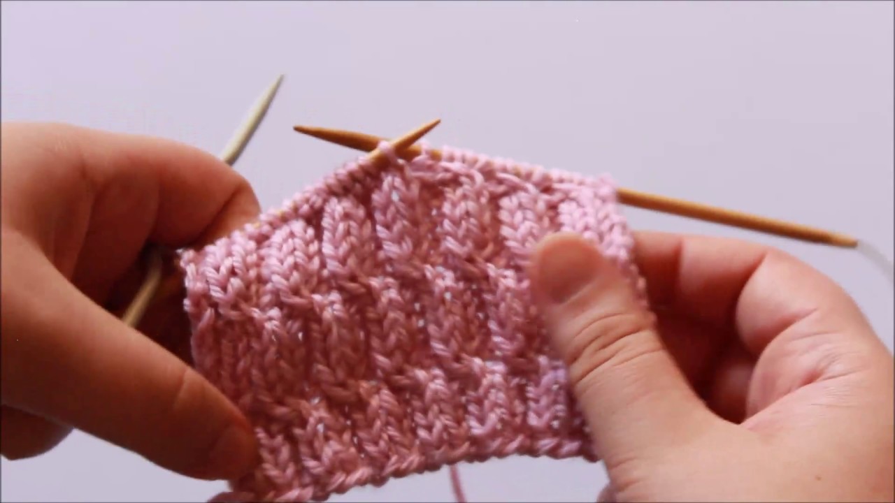Bell Rib Cable, Knitting Stitch Tutorial