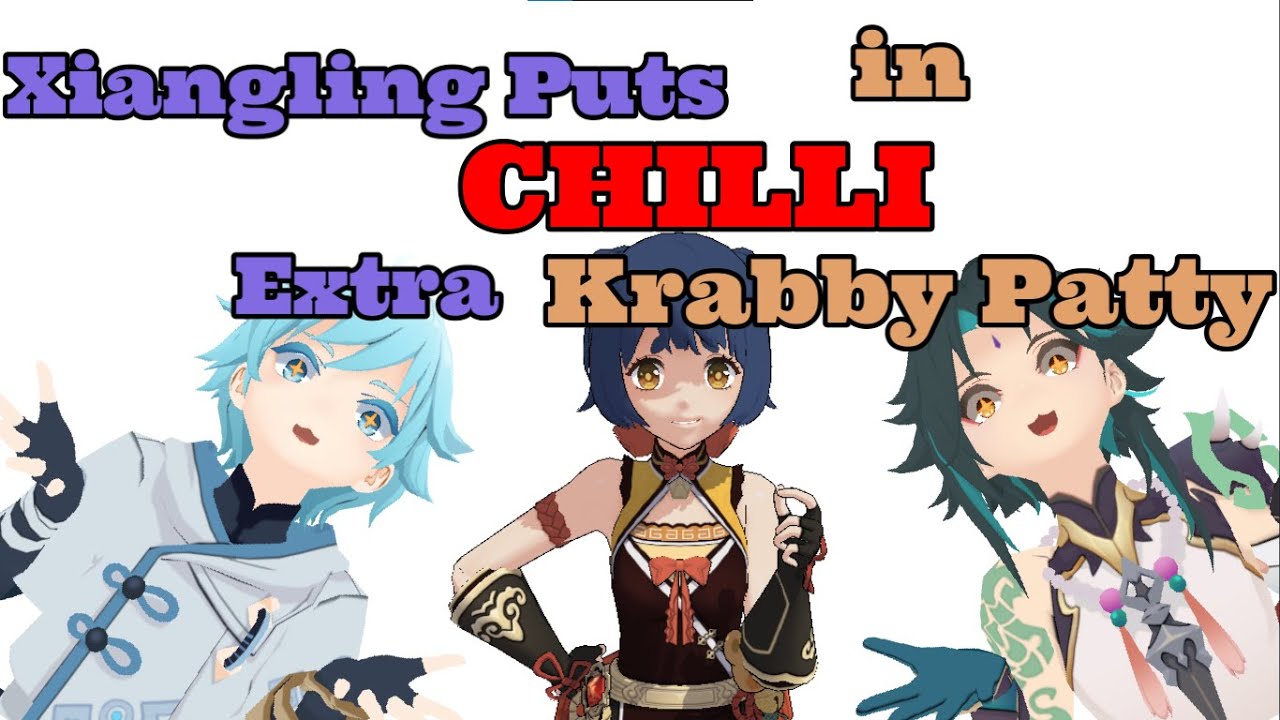 When Xiangling Puts Extra Chilli in Krabby Patty | MMD Genshin Impact
