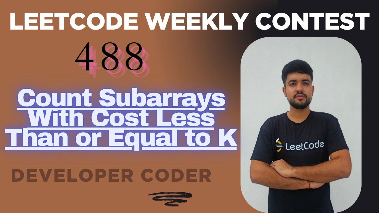 Count Subarrays With Cost Less Than or Equal to K | Leetcode 3835 | Weekly Contest 488 | Java Code