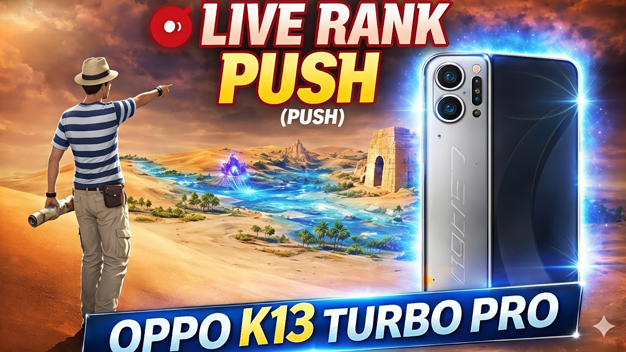 LIVE RANK PUSH 🔴 | Free Fire MAX Live Streaming | OPPO K13 Turbo Pro Test ⚡ #freefire #xyronlive