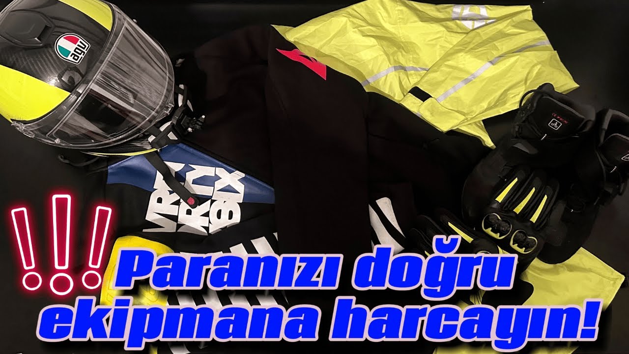 MOTOSİKLET ekipmanları / Doğru ekipman seçimi /Yeni motora başlayanlara tavsiyeler #motovlog