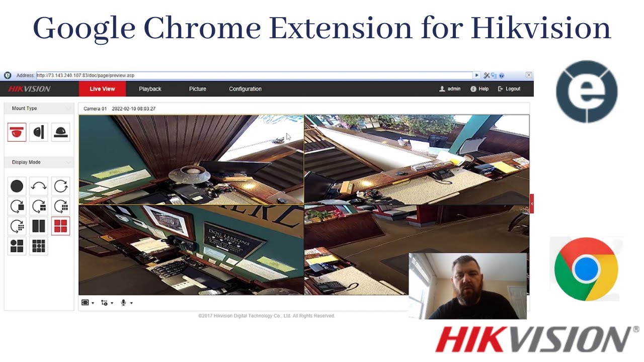 Как просматривать камеры Hikvision с помощью Google Chrome