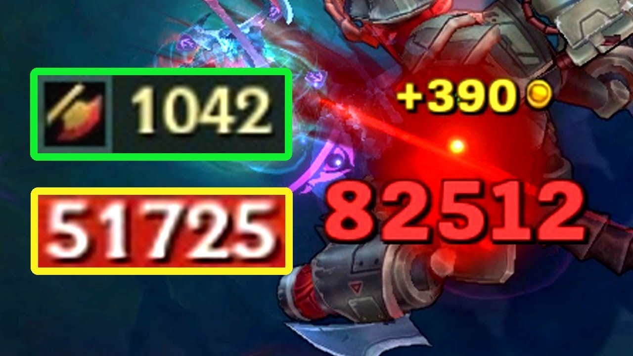 1000+ AD KAYN ULT vs 50000+ HP CHO'GATH! 80000+ Ult Damage!