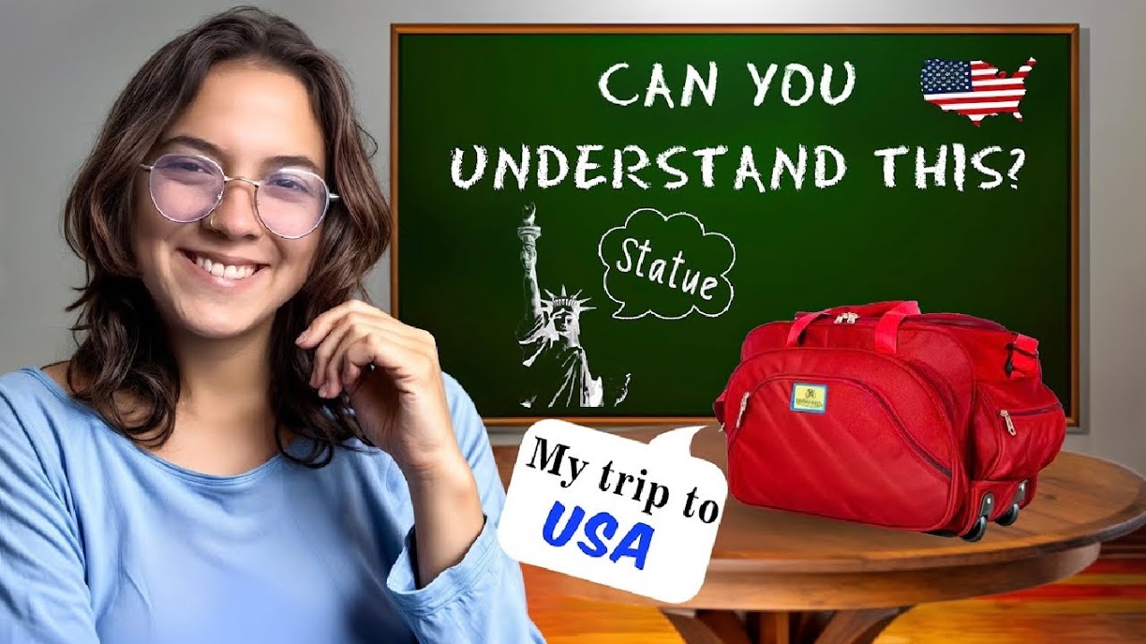 Подкаст SLOW English для начинающих! A2-B1 — Моя поездка в США! 🇺🇸 (понятный ввод)