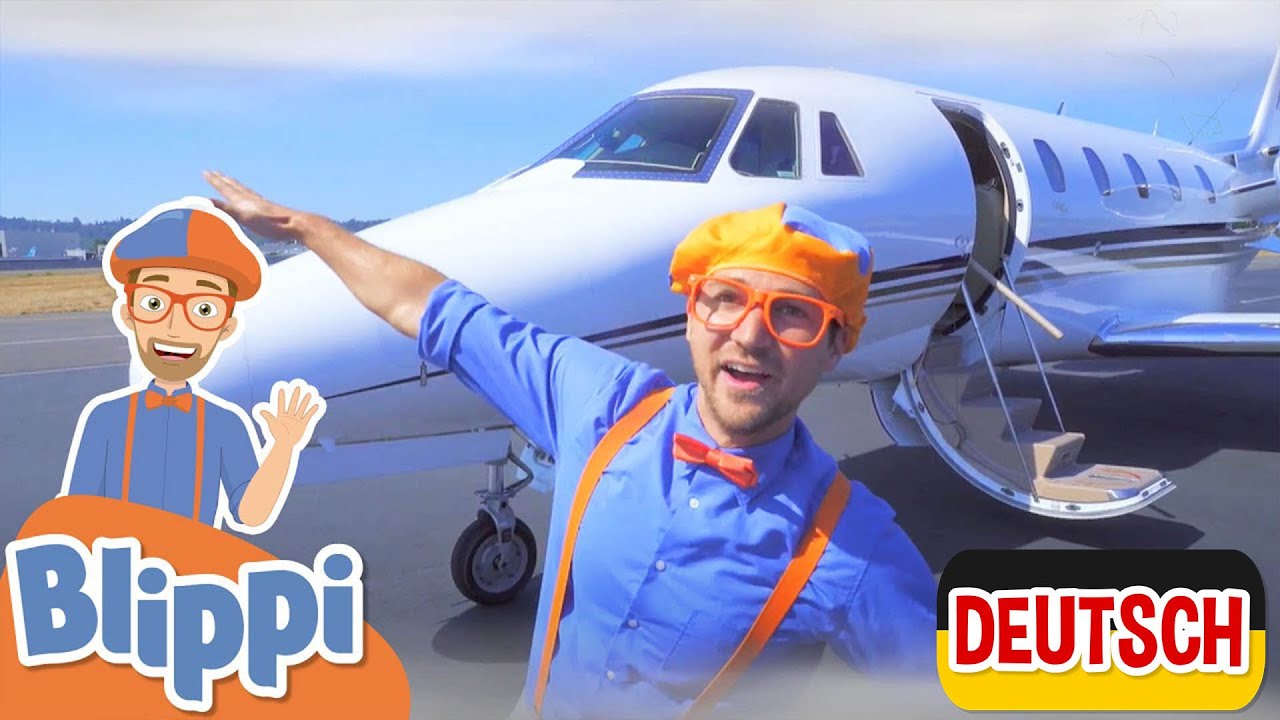 Blippi Deutsch - Blippi erkundet einen Privatjet | Abenteuer und Videos für Kinder