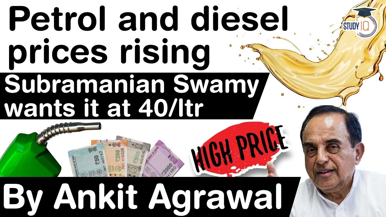 Subramanian Swamy on Fuel Price Hike - Petrol prices must be Rs 40 maximum says senior BJP MP #UPSC