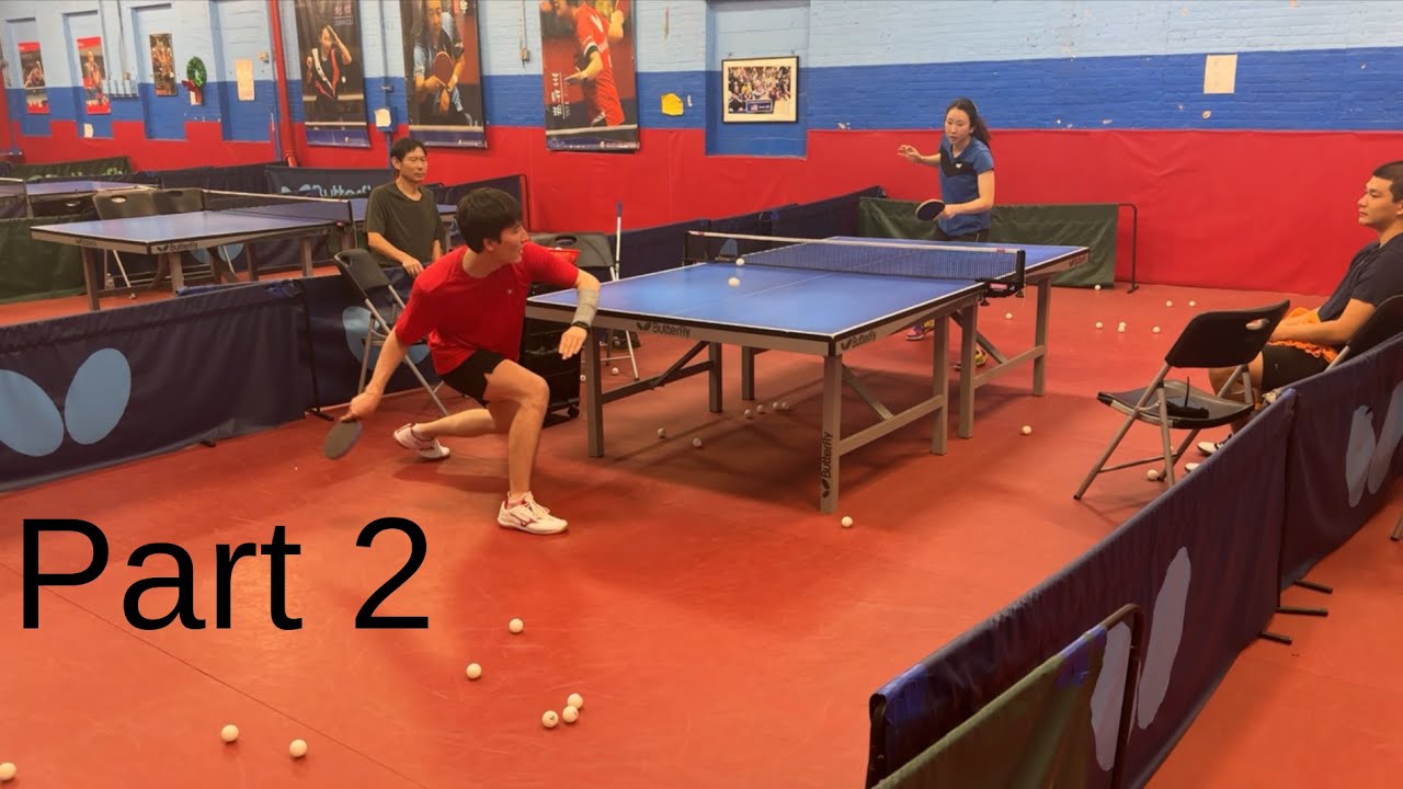 Table tennis training session with coach Liu Juan (part 2 - opening and rally)