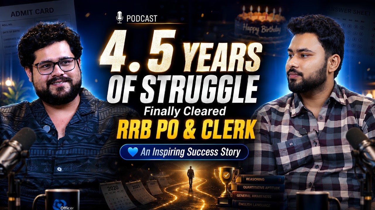 🏆 4.5 Years of Struggle to Success 💯 | RRB PO & Clerk Selection Journey | Mayank x Ankush Lamba