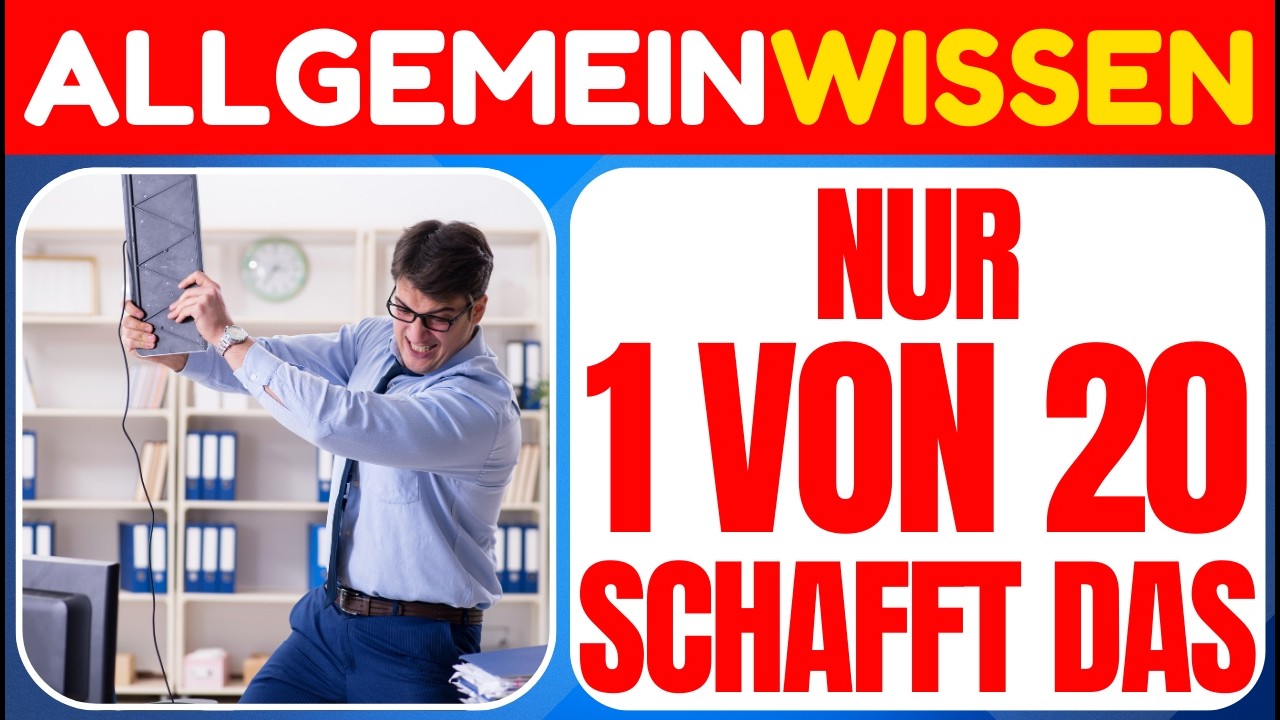 50 Fragen Allgemeinwissen 🧠 Schaffst du mehr als die meisten?