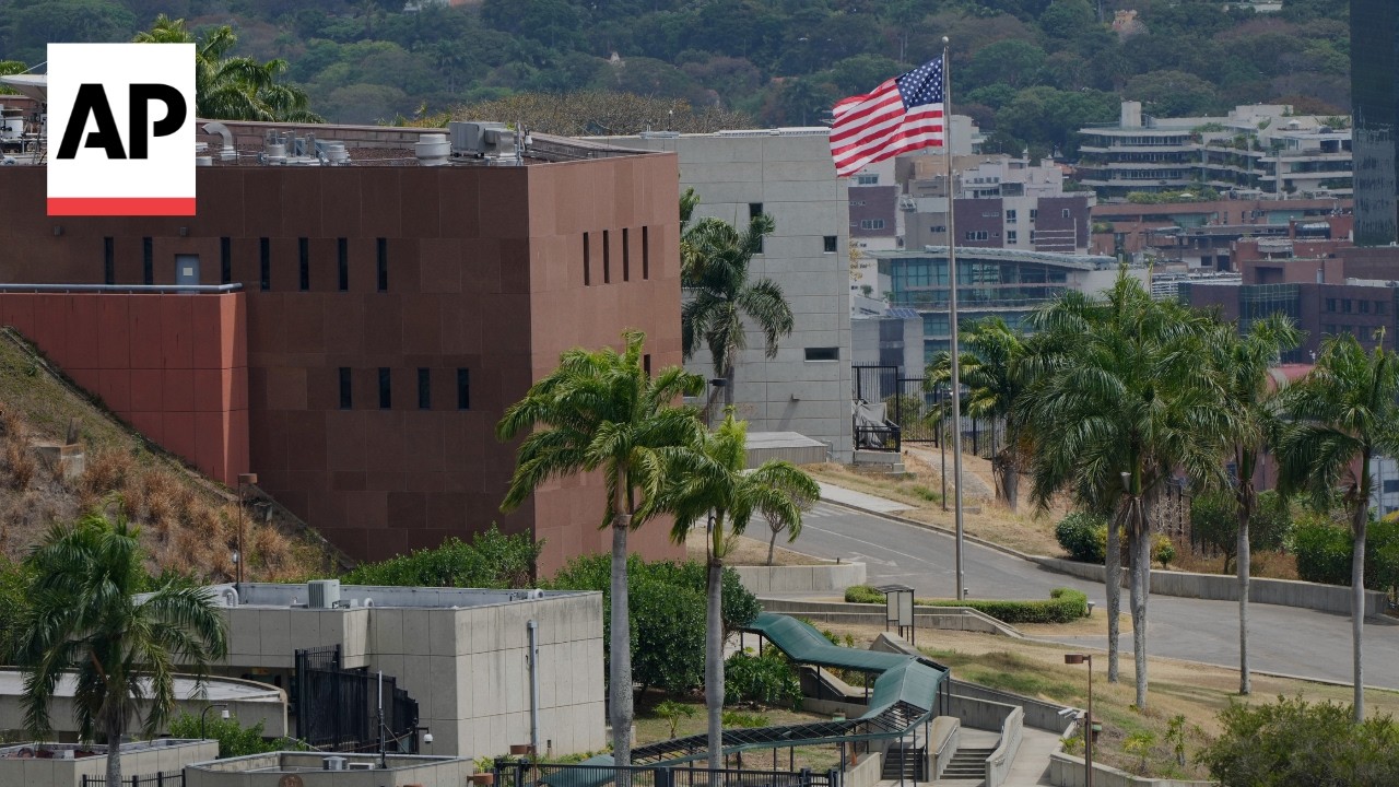 US raises flag at US Embassy in Venezuela for the 1st time since 2019
