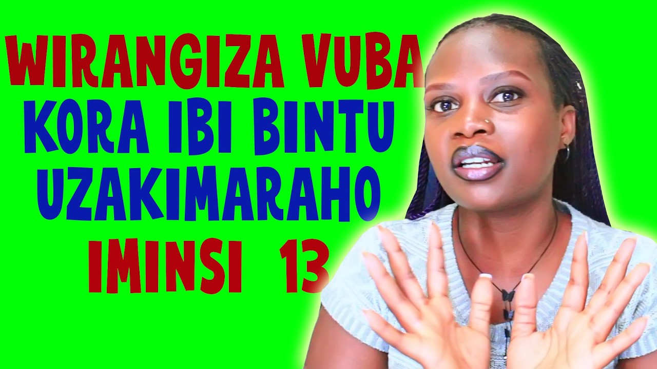 TECHNIQUE ZA GAKONDO ZOKURONGORA IMINOTA MYINSHI