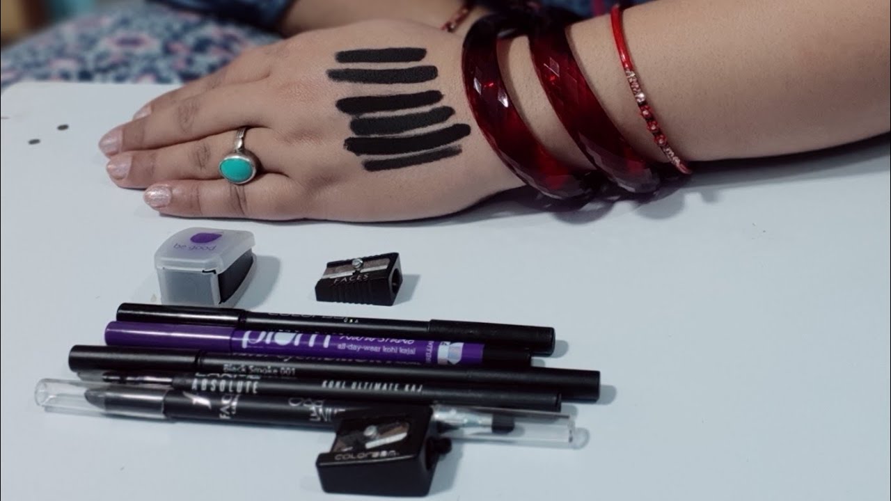 Top 5 Bridal Makeup kajal in india | intence black| waterproof| gel based| smudgeproof| longlasting|