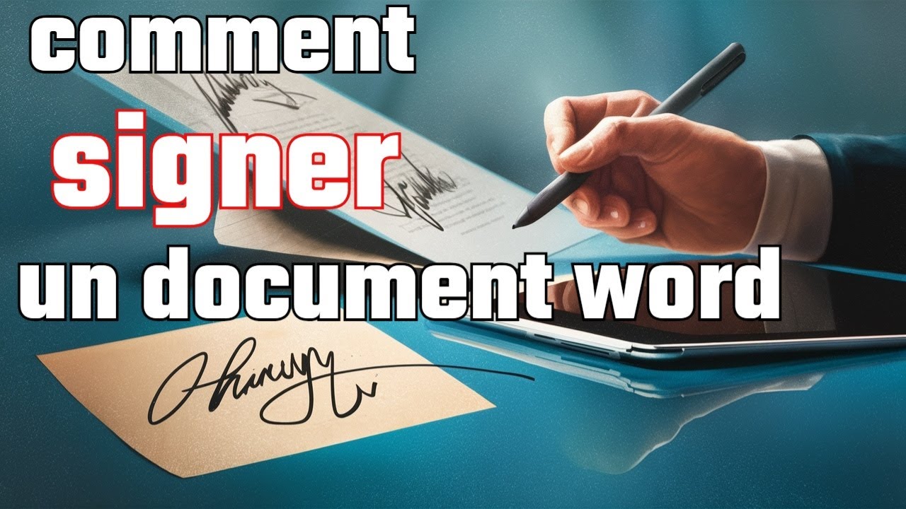 Comment insérer une signature dans Word (et l'enregistrer)