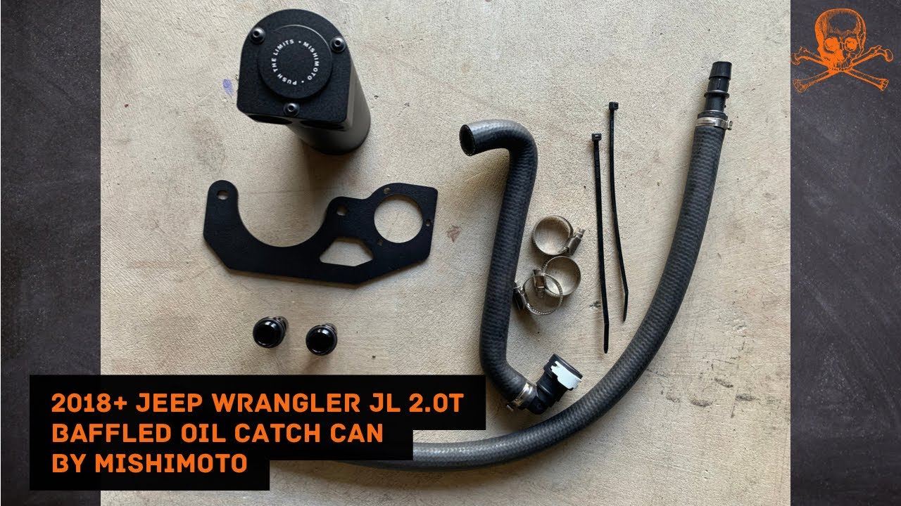 Installing a @mishimoto baffled oil catch can on a Jeep Wrangler 2.0 turbo
