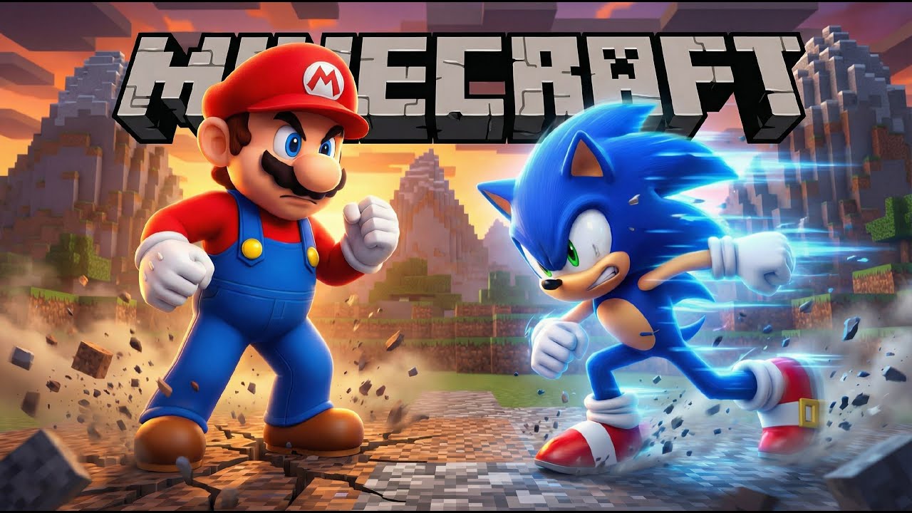 Mario vs Sonic: Fastest Character Alive? (Minecraft)