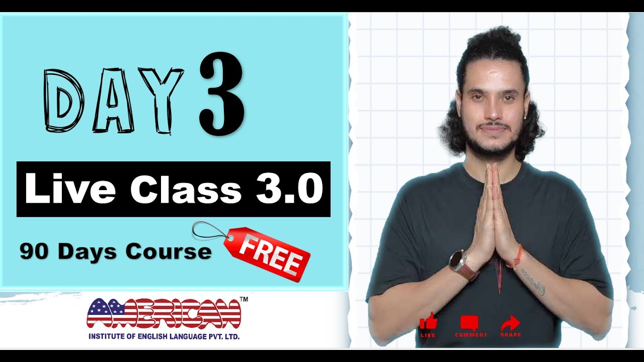 Live Class (3.0) | Day 3 | FORMAL English vs INFORMAL English I Sameer sir I Sameer sir