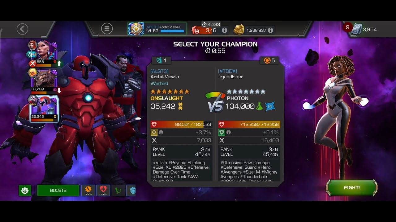 MCOC Onslaught vs Photon (War Boss) Part 1
