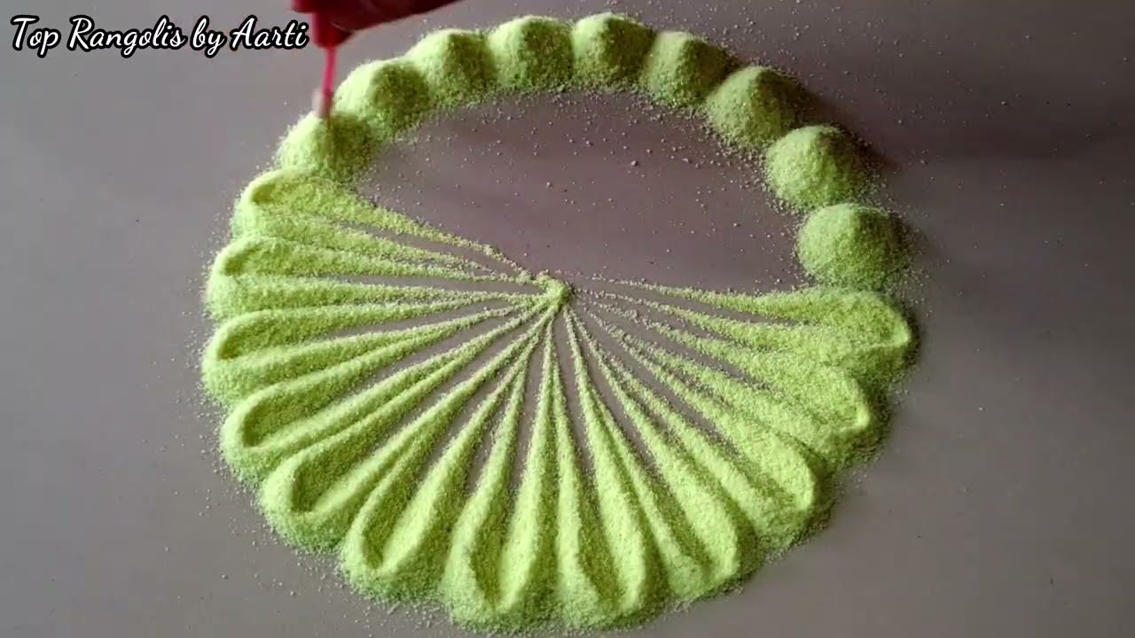 Simple Rangolis | rangoli colours | rangoli kolam | Relaxing sand videos | Top Rangolis by Aarti