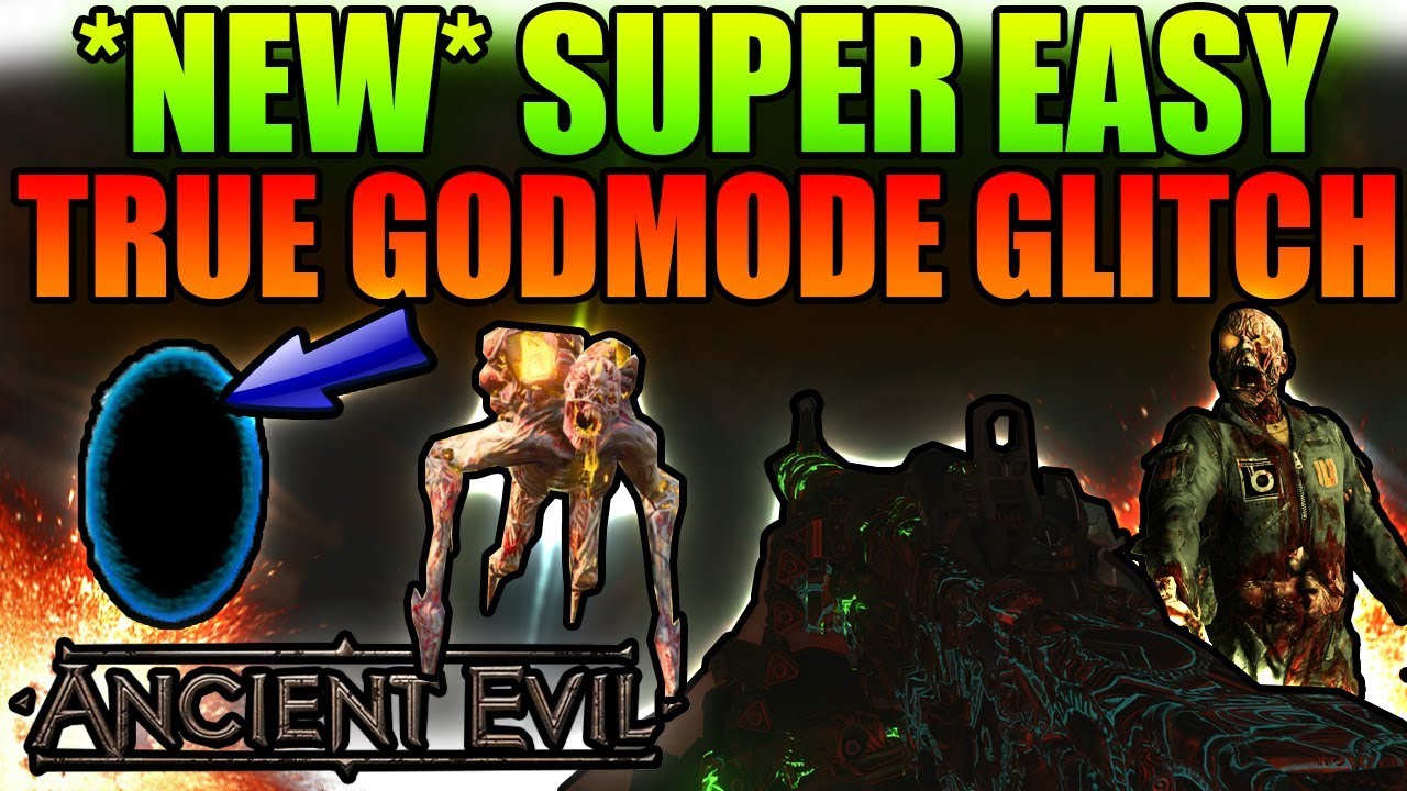 *NEW* SUPER EASY TRUE GODMODE GLITCH ON ANCIENT EVIL!!(BO4 GLITCHES)