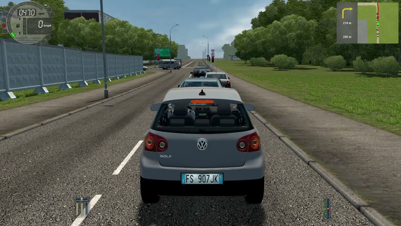 City Car Driving Volkswagen Golf Mk5 2.0 Test Drive