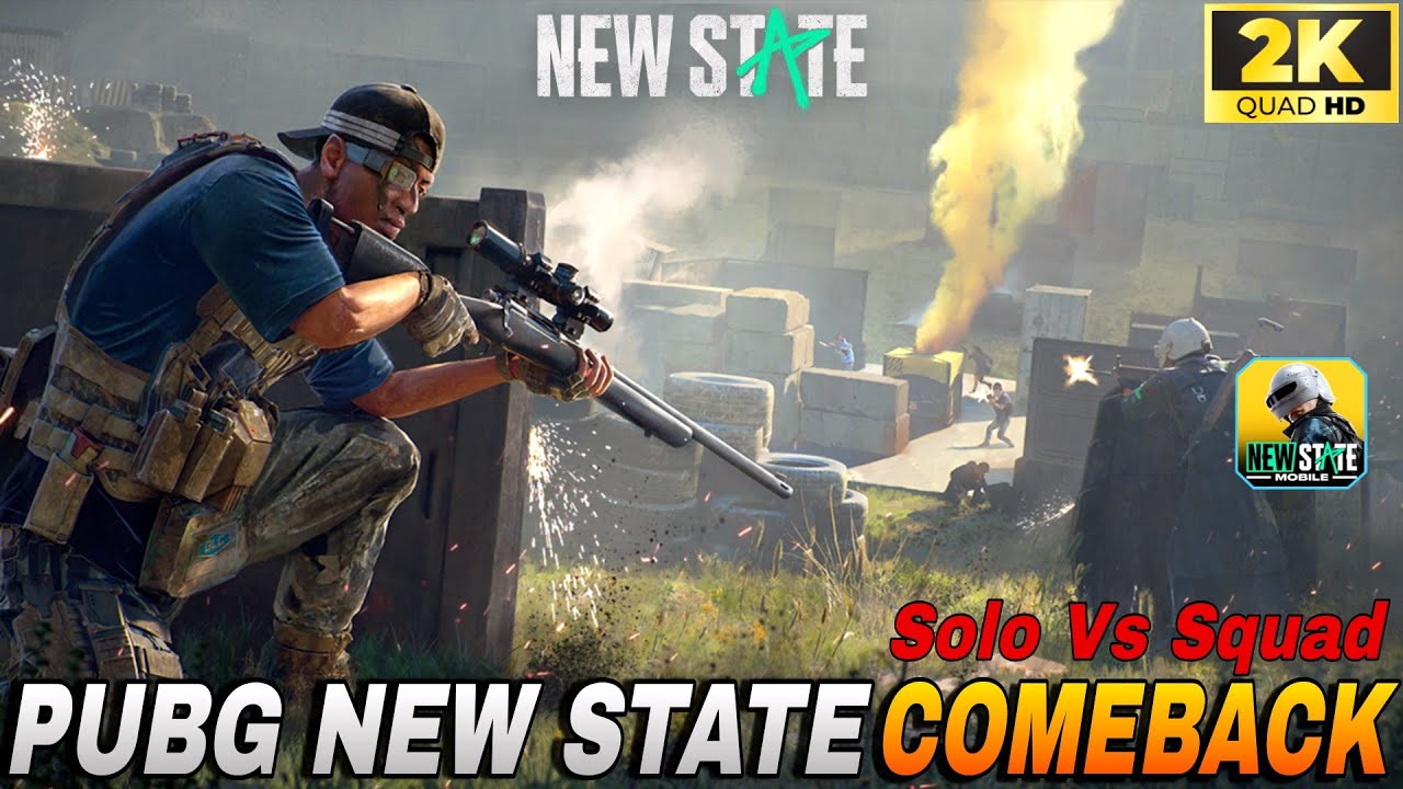 PUBG: NEW STATE MOBILE | SOLO VS SQUAD | 1v4 IN LAST ZONE | ERANGLE 
