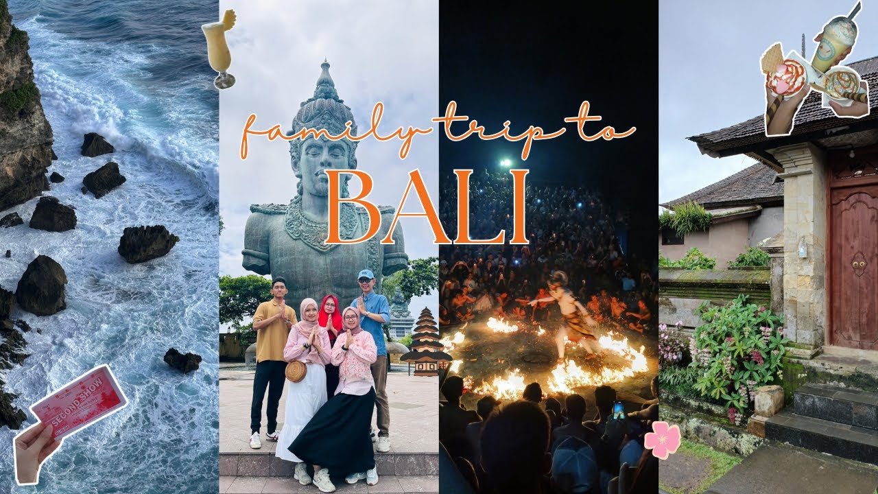 family trip to Bali✈️🏝️🌺🥥| explore GWK, Melasti beach, night stroll around Kuta, and coffee tasting!
