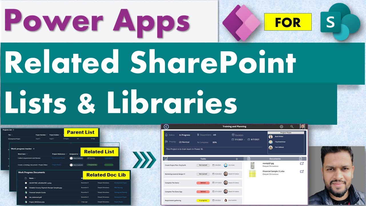 Связи между списками и библиотеками SharePoint с использованием Power Apps #PowerApps #SharePoint...