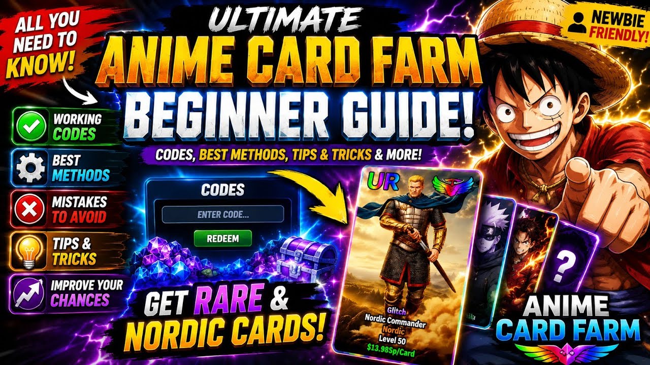 How to Get Better Cards in Anime Card Farm | Complete Beginner Guide