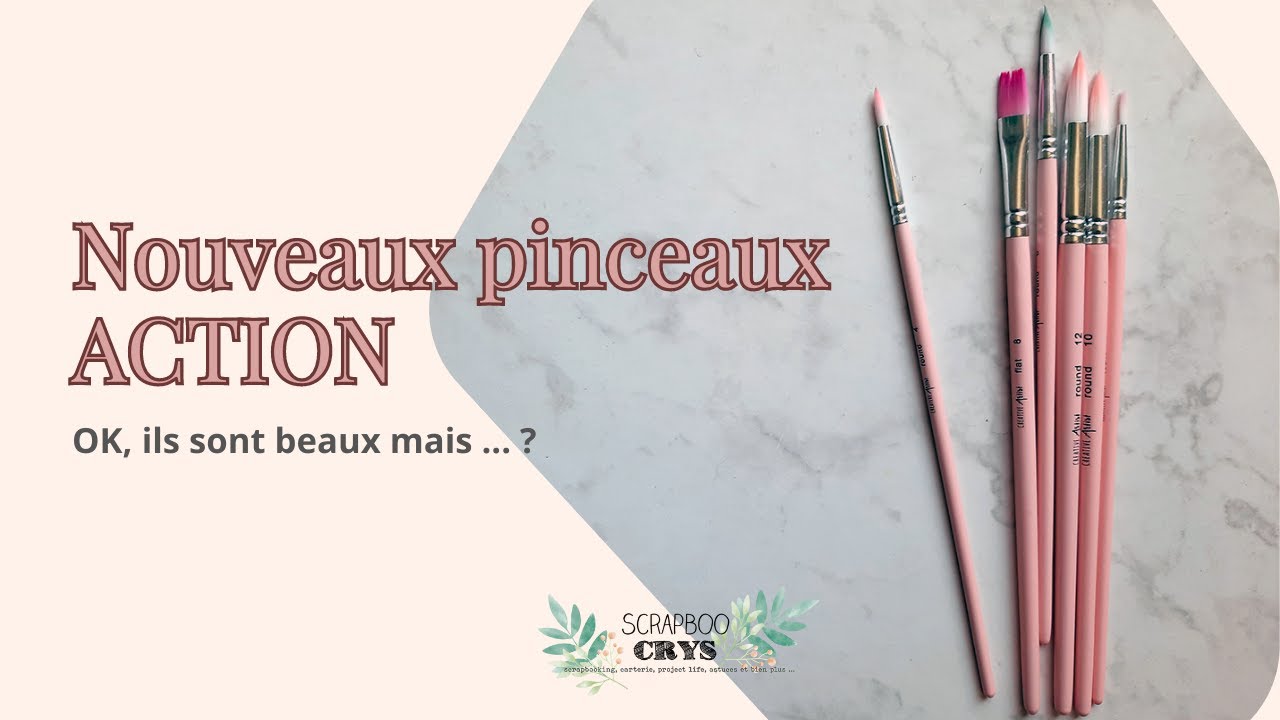 Ces pinceaux ACTION sont ... | AQUARELLE FACILE 🎨 pour cartes Project Life ou fonds de cartes 😁