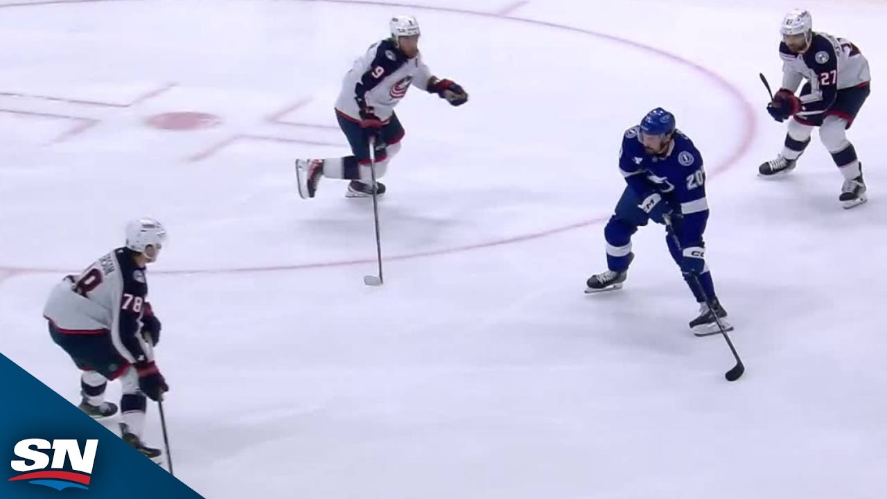 Lightning's Nick Paul Wires Wrist Shot Home While Surrounded By Defenders