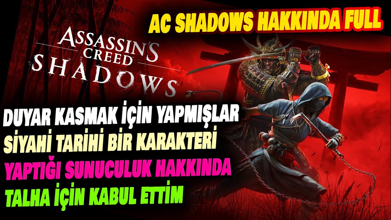 Dost Kayaoğlu: Japonya da Geçen Siyahi Baş Karakterli bir AC Shadows, Duyar Kasmak için Yapılmış