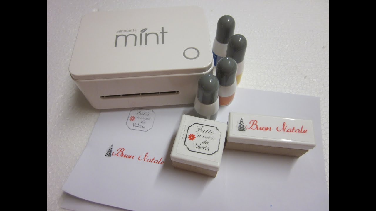 Video tutorial in italiano:Creare timbri con Silhouette Mint DIY